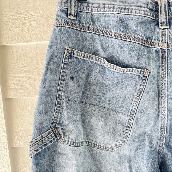 Unionbay Cargo Carpenter Shorts Denim Women’s 34 Light Wash Baggy - Picture 6 of 7